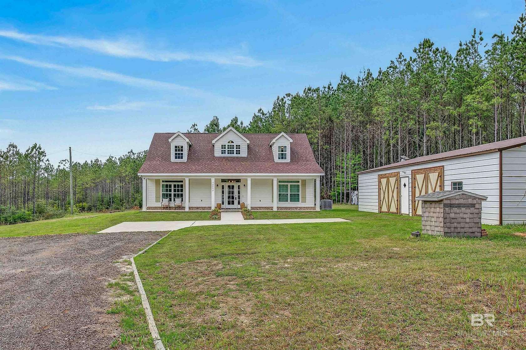 6.9 Acres of Land with Home for Sale in Robertsdale, Alabama