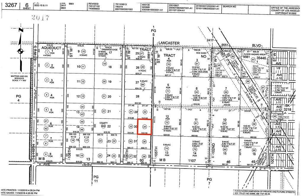 2.35 Acres of Residential Land for Sale in Lancaster, California