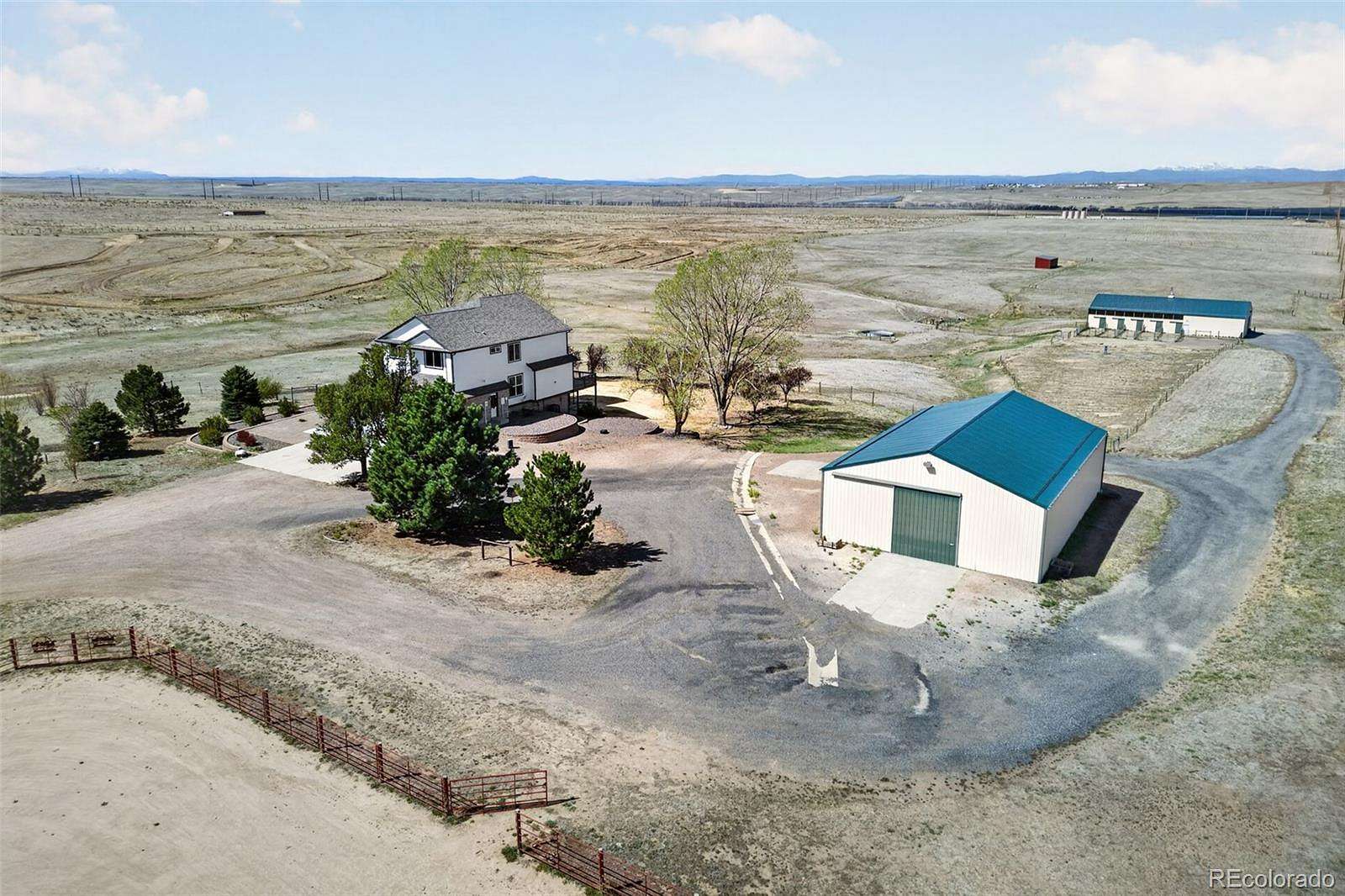 39.2 Acres of Land with Home for Sale in Watkins, Colorado