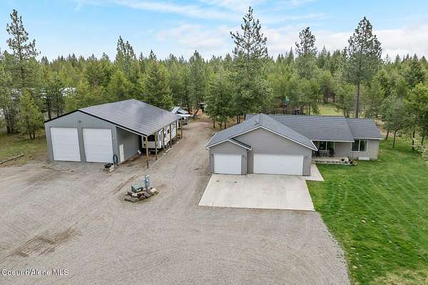 5 Acres of Land with Home for Sale in Spirit Lake, Idaho