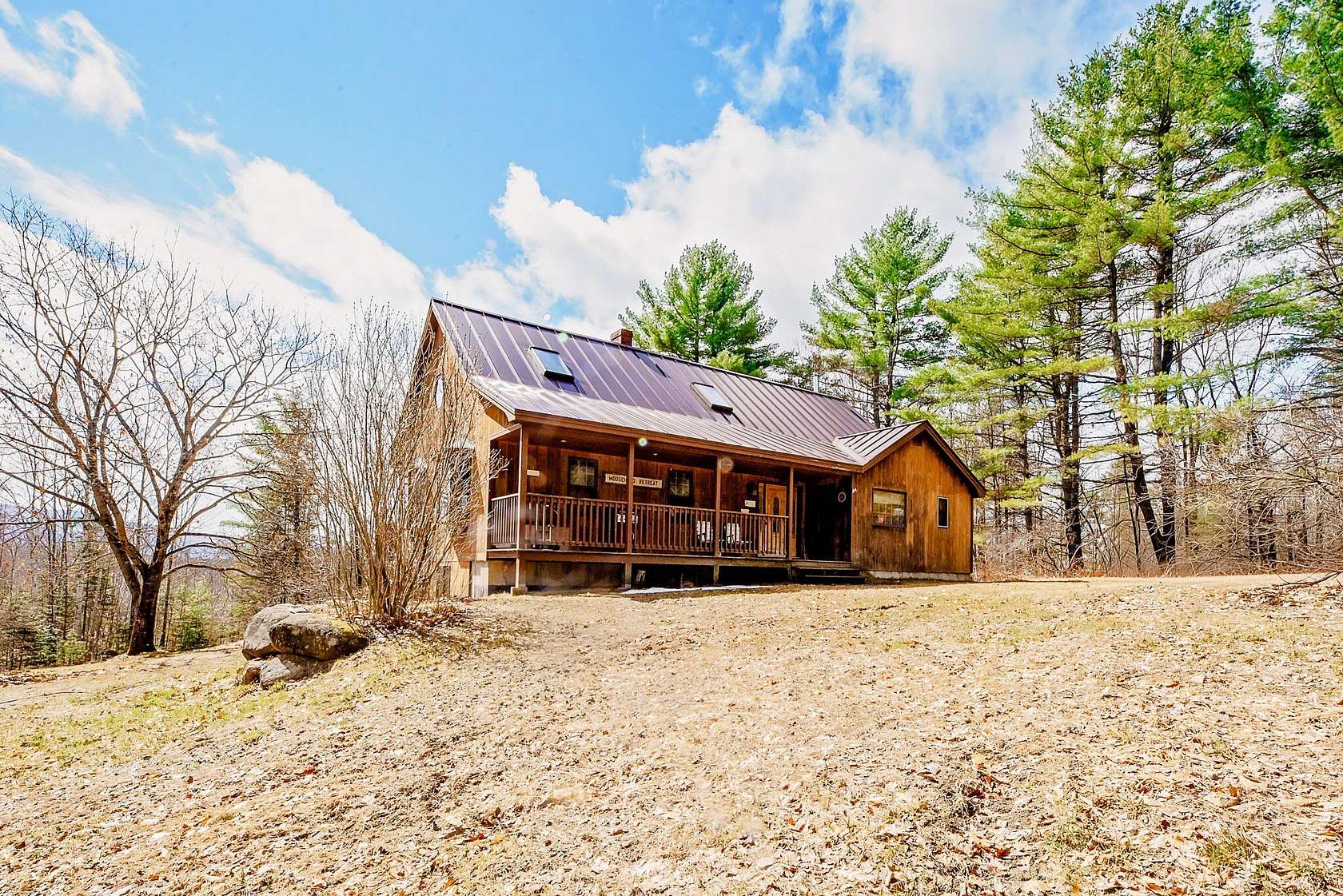 63 Acres of Recreational Land with Home for Sale in New Vineyard, Maine