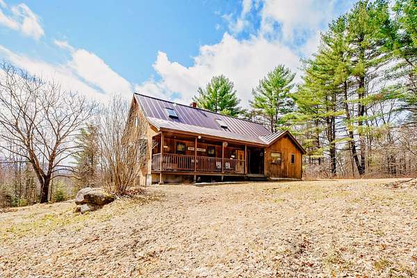 63 Acres of Recreational Land with Home for Sale in New Vineyard, Maine