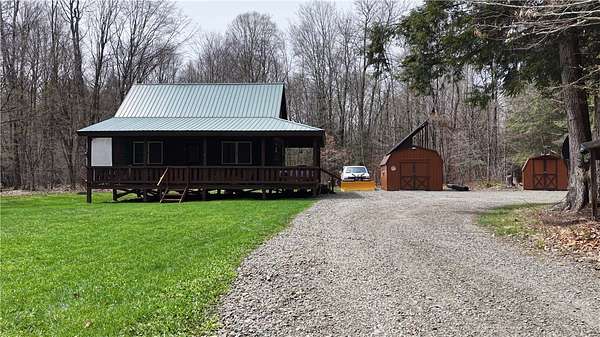 10.2 Acres of Recreational Land with Home for Sale in Cincinnatus, New York