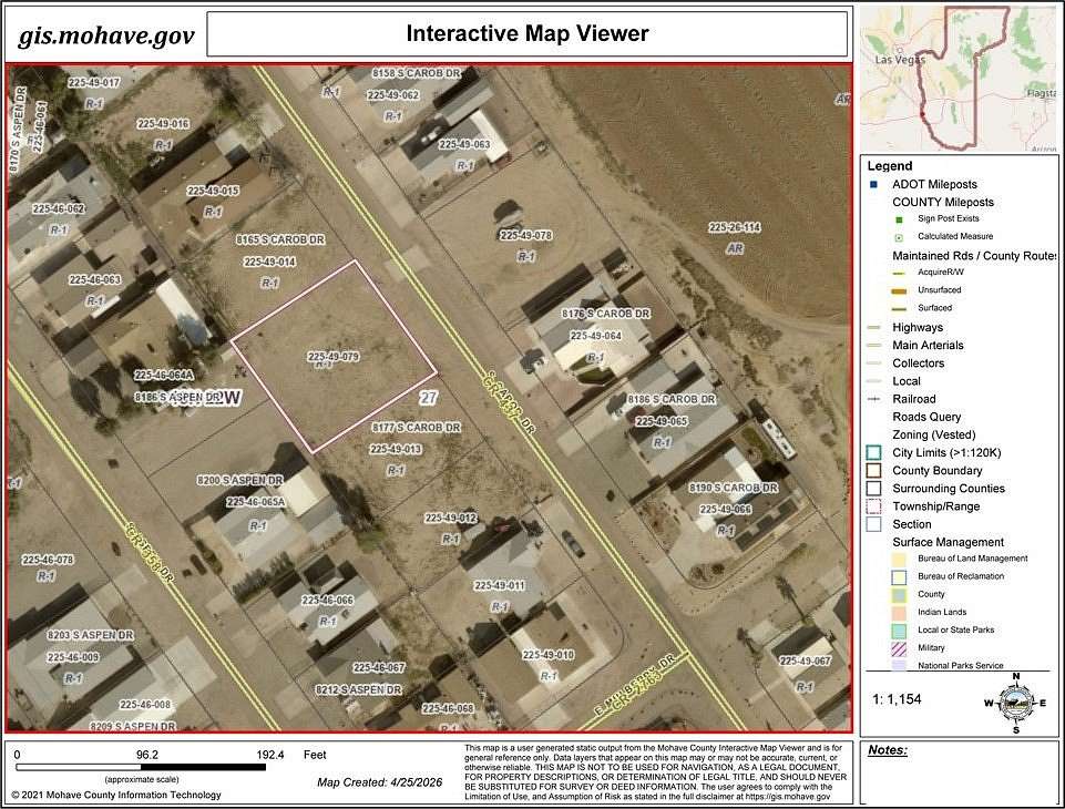 0.29 Acres of Residential Land for Sale in Mohave Valley, Arizona