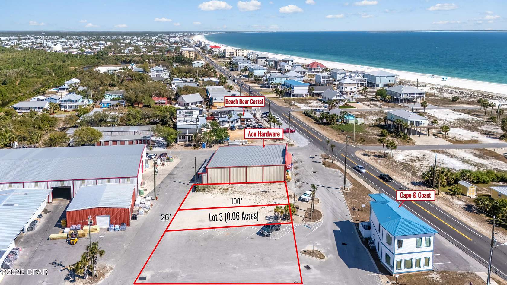 0.06 Acres of Commercial Land for Sale in Mexico Beach, Florida