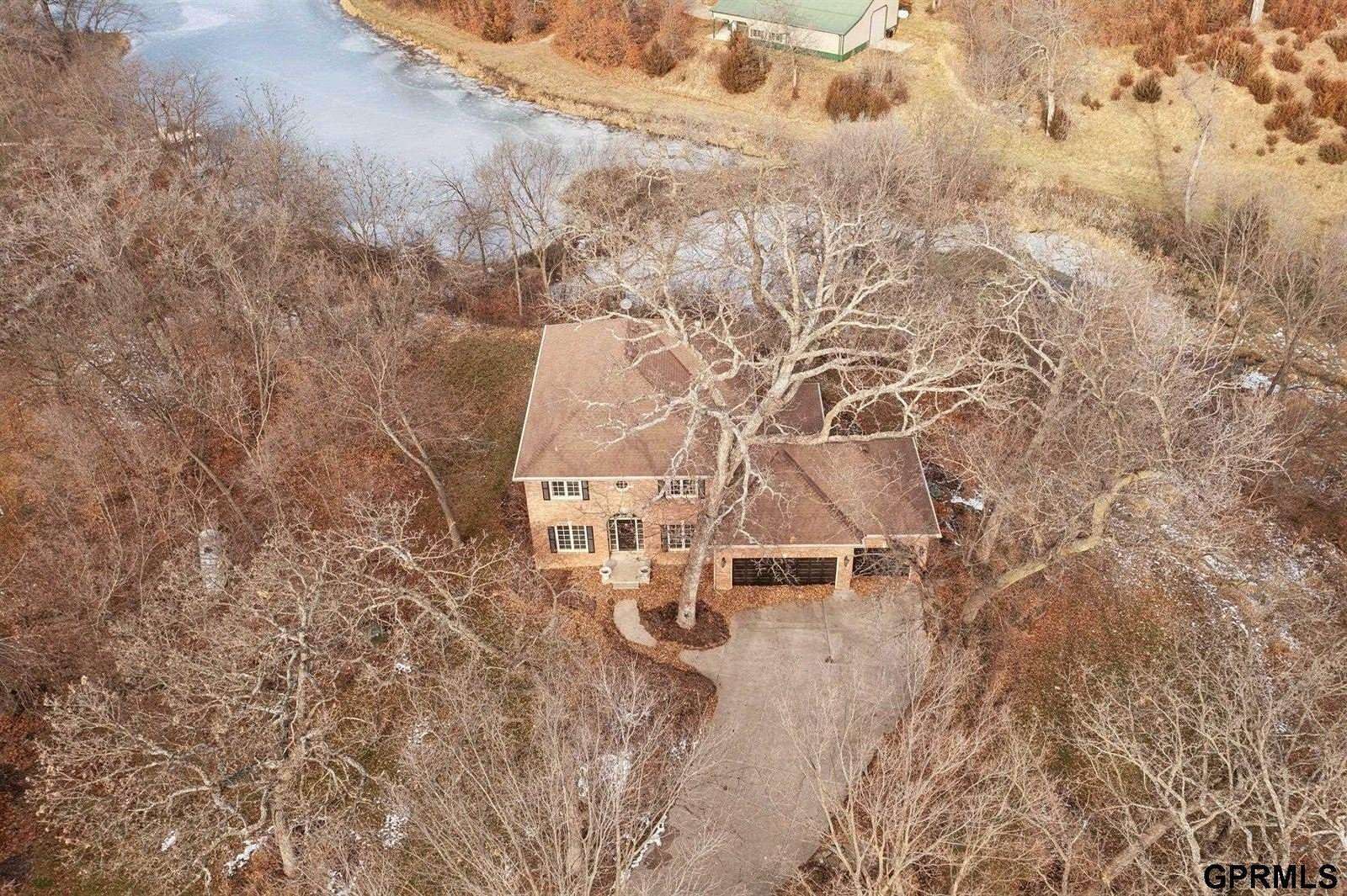 6.69 Acres of Land with Home for Sale in Louisville, Nebraska
