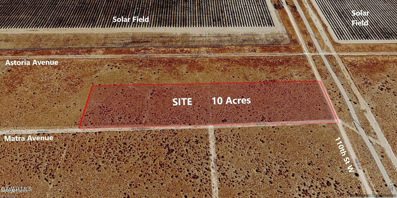 10 Acres of Land for Sale in Rosamond, California