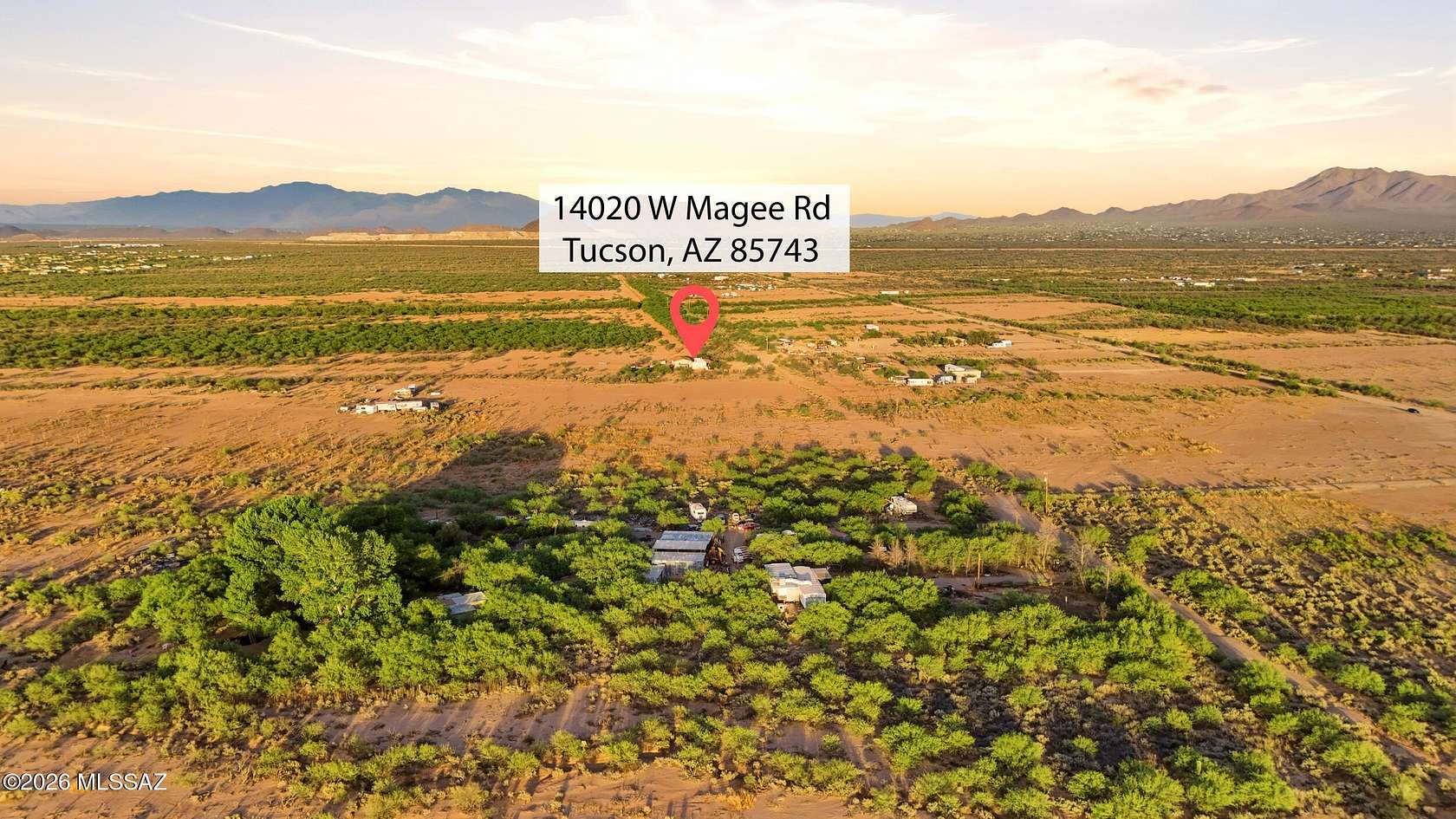 7.37 Acres of Land with Home for Sale in Tucson, Arizona
