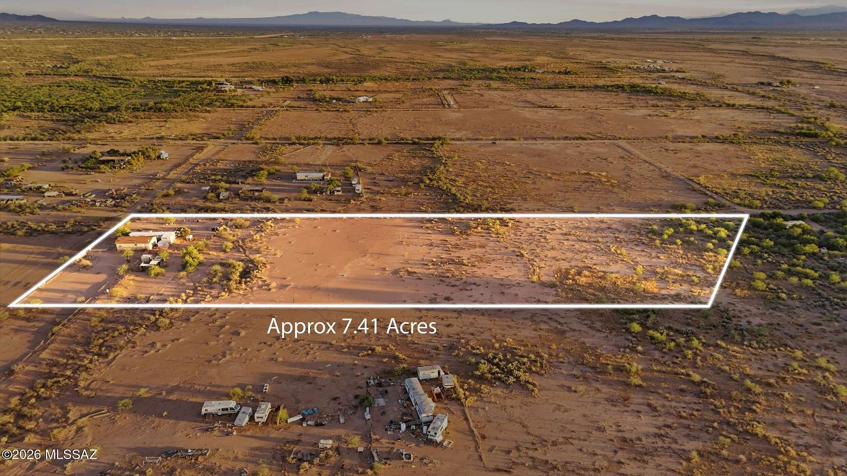 7.37 Acres of Land with Home for Sale in Tucson, Arizona