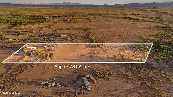 7.37 Acres of Land with Home for Sale in Tucson, Arizona