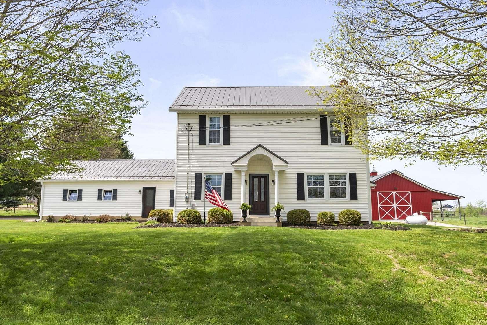 8.2 Acres of Land with Home for Sale in Utica, Ohio