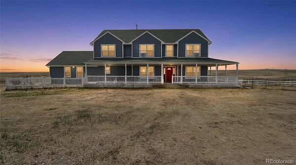 35.9 Acres of Agricultural Land with Home for Sale in Bennett, Colorado