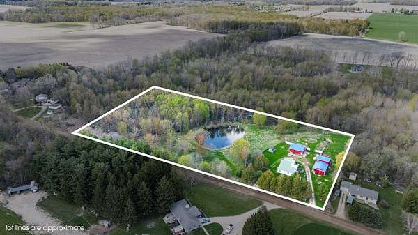 6 Acres of Land with Home for Sale in Mulliken, Michigan