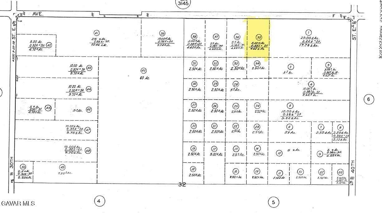 4.76 Acres of Land for Sale in Lancaster, California