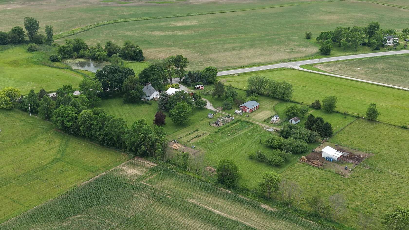 8.15 Acres of Land with Home for Sale in Sidney, Ohio