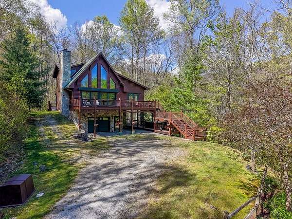 3.18 Acres of Land with Home for Sale in Franklin, North Carolina