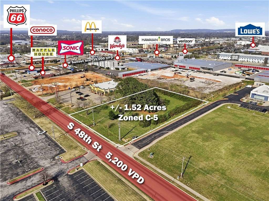 1.52 Acres of Commercial Land for Sale in Springdale, Arkansas