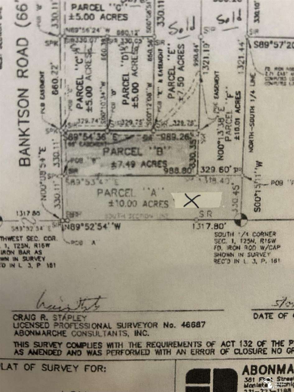 10 Acres of Residential Land for Sale in Frankfort, Michigan