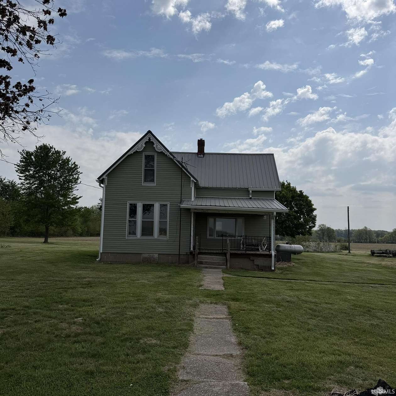 6.85 Acres of Land with Home for Sale in Linton, Indiana