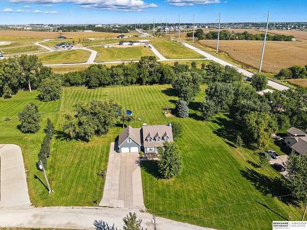 3.13 Acres of Land with Home for Sale in Gretna, Nebraska