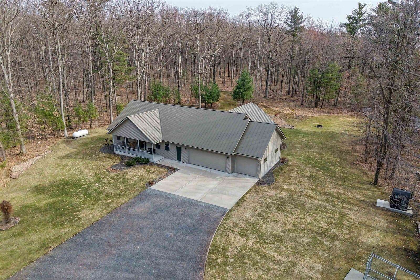 38.4 Acres of Recreational Land with Home for Sale in Pittsville, Wisconsin