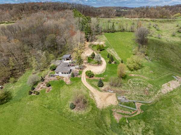 58.1 Acres of Land with Home for Sale in Wonewoc, Wisconsin