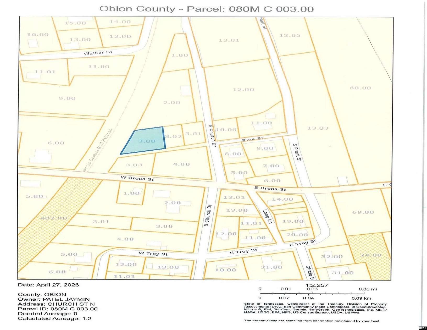 1.2 Acres of Residential Land for Sale in Rives, Tennessee