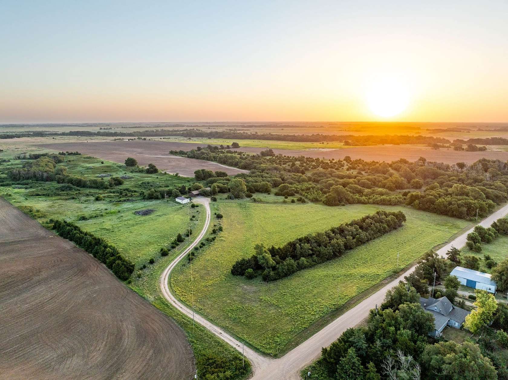 39.2 Acres of Recreational Land with Home for Sale in Pratt, Kansas