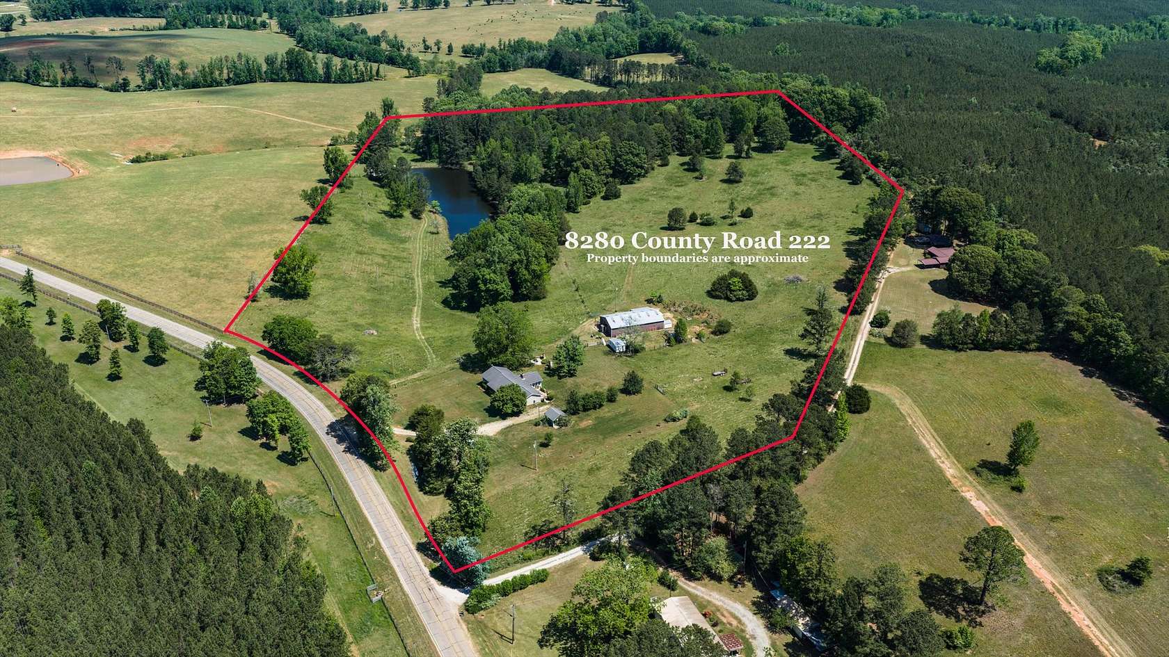 36 Acres of Agricultural Land with Home for Sale in Five Points, Alabama
