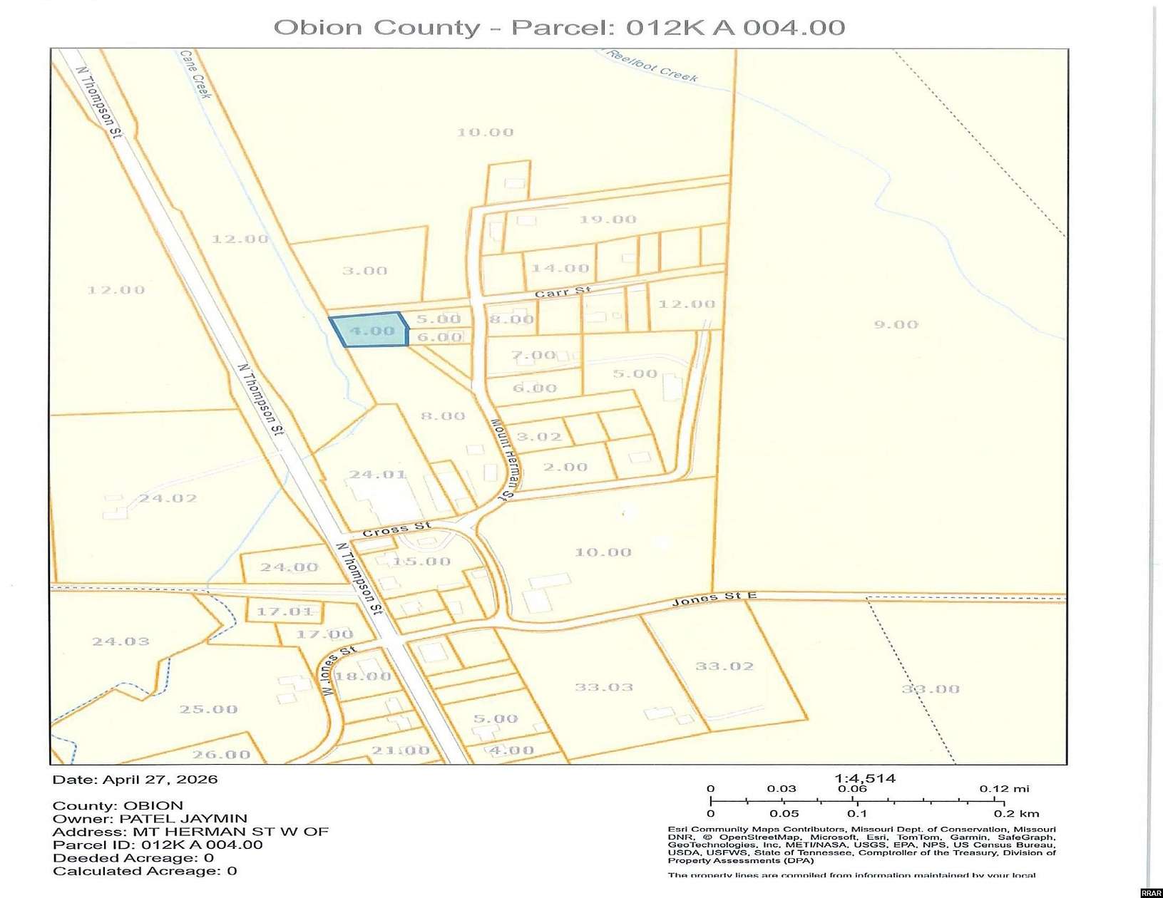 0.35 Acres of Land for Sale in Union City, Tennessee