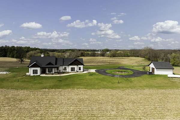 50.6 Acres of Agricultural Land with Home for Sale in Princeton, Wisconsin