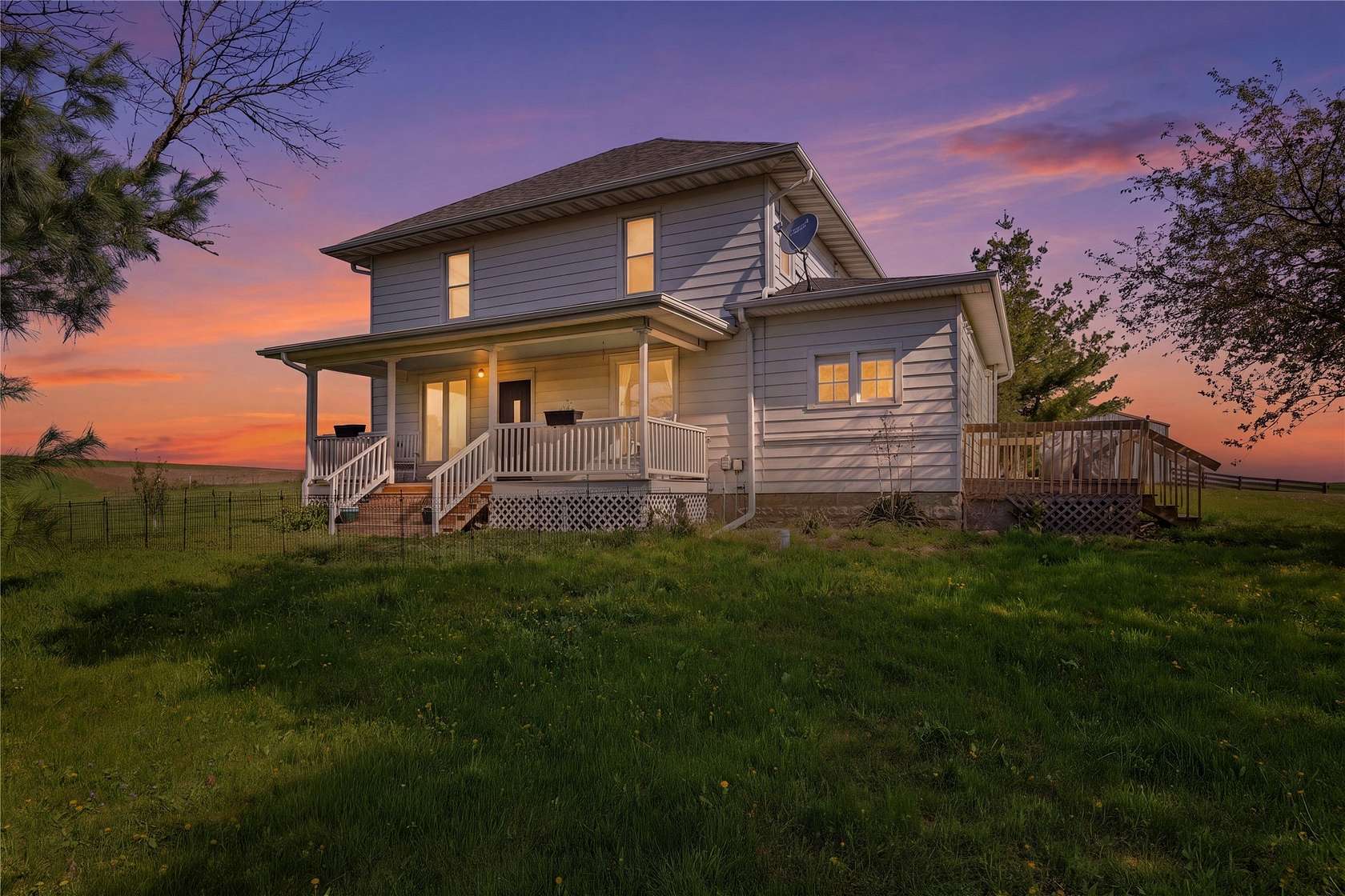 6.46 Acres of Land with Home for Sale in Fontanelle, Iowa
