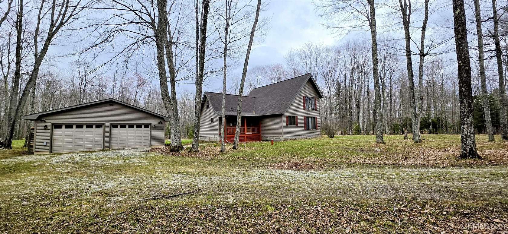 40 Acres of Recreational Land with Home for Sale in Rock, Michigan
