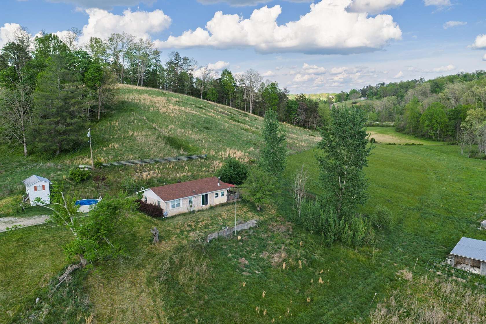 16 Acres of Recreational Land with Home for Sale in West Liberty, Kentucky