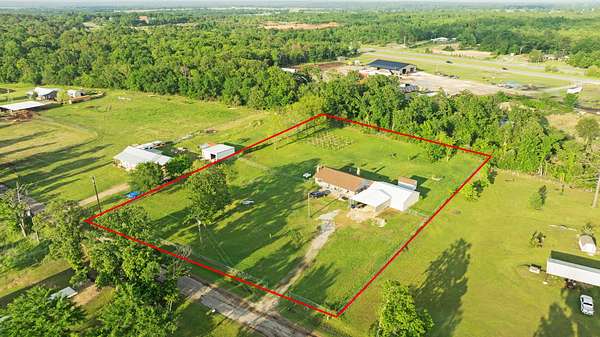 2 Acres of Land with Home for Sale in Arthur City, Texas