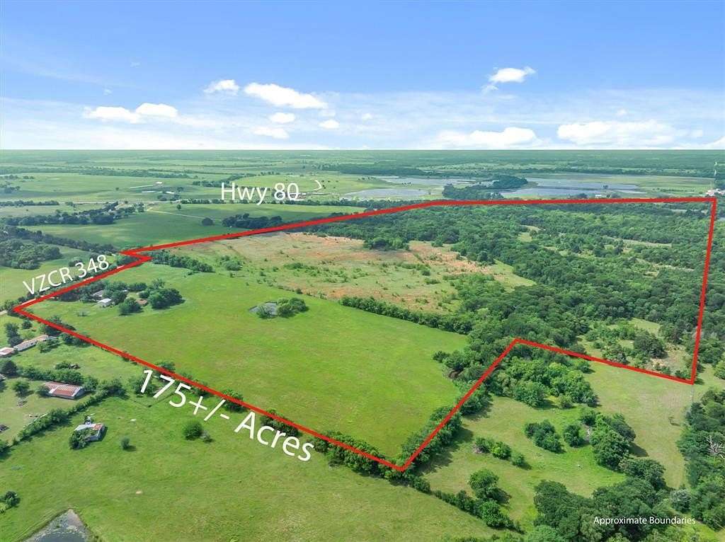 175 Acres of Land with Home for Sale in Wills Point, Texas