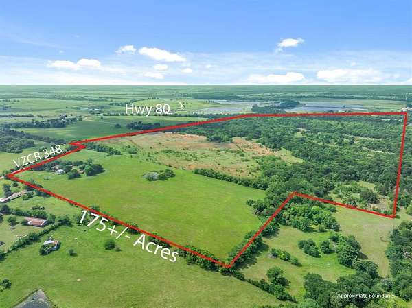 175 Acres of Land with Home for Sale in Wills Point, Texas