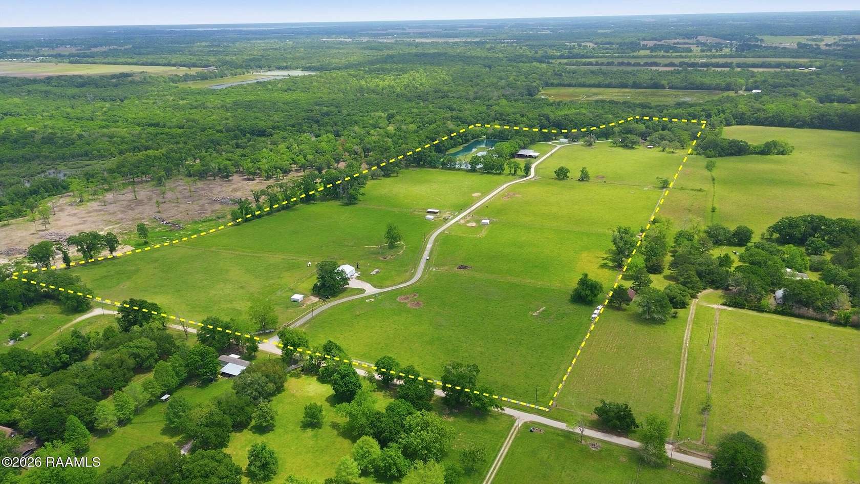 70 Acres of Agricultural Land with Home for Sale in Arnaudville, Louisiana