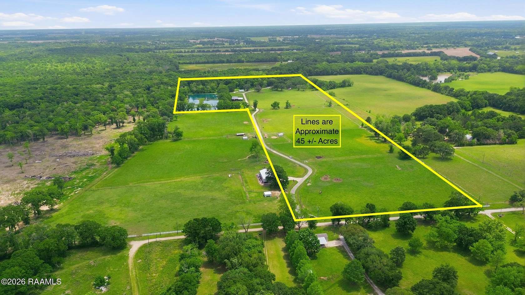 45 Acres of Land with Home for Sale in Arnaudville, Louisiana