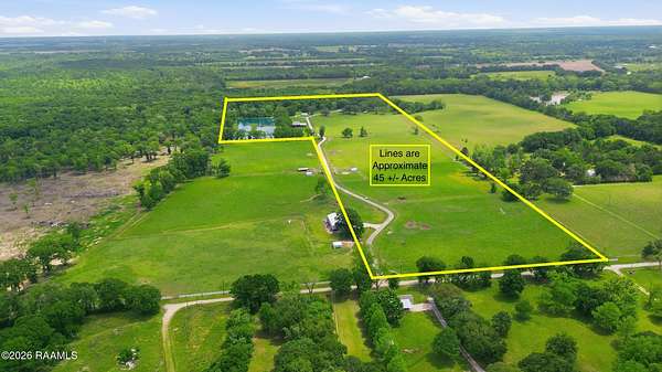 45 Acres of Land with Home for Sale in Arnaudville, Louisiana