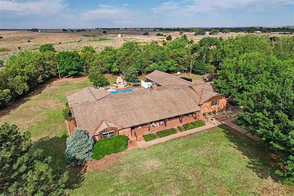 10.8 Acres of Land with Home for Sale in Hammon, Oklahoma