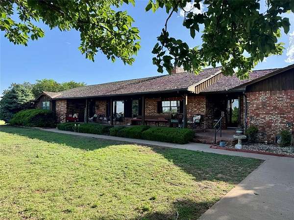 10.8 Acres of Land with Home for Sale in Hammon, Oklahoma