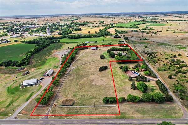 10.8 Acres of Land with Home for Sale in Hammon, Oklahoma