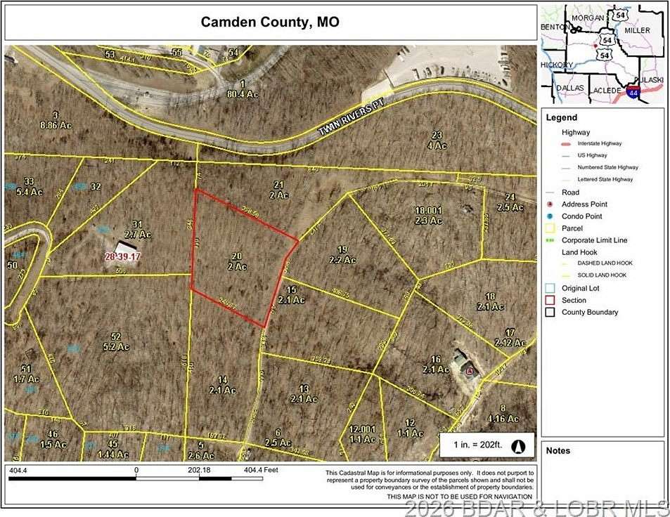 2 Acres of Residential Land for Sale in Camdenton, Missouri