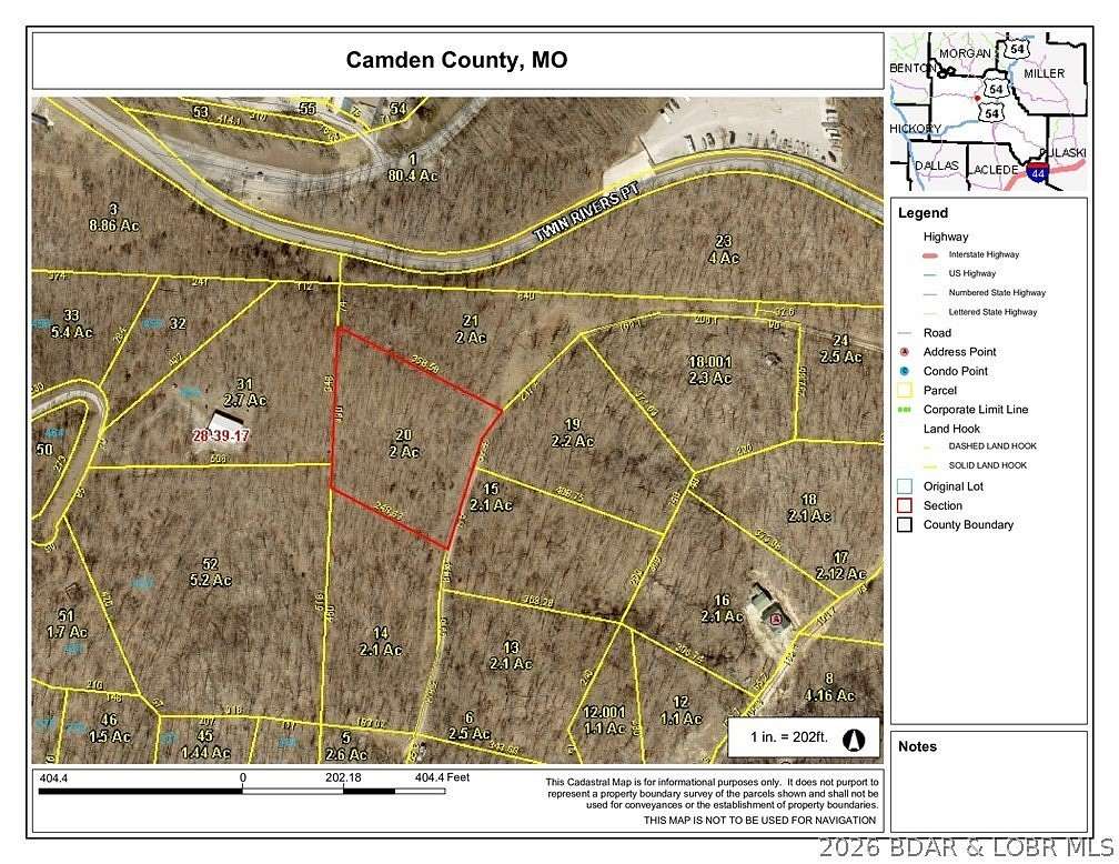 2 Acres of Residential Land for Sale in Camdenton, Missouri