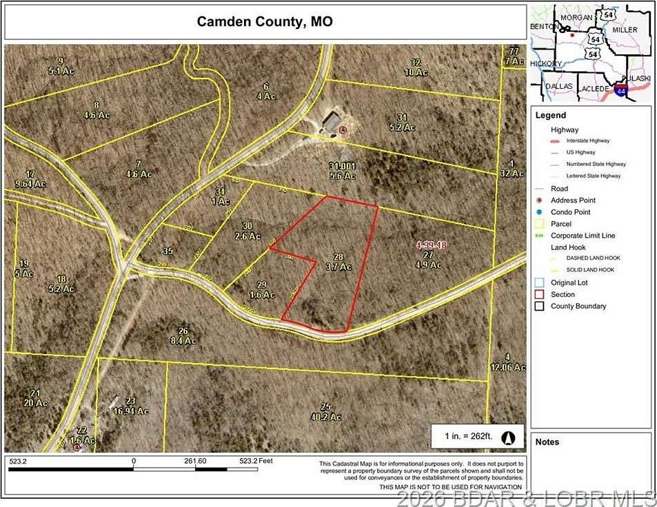3.7 Acres of Land for Sale in Climax Springs, Missouri