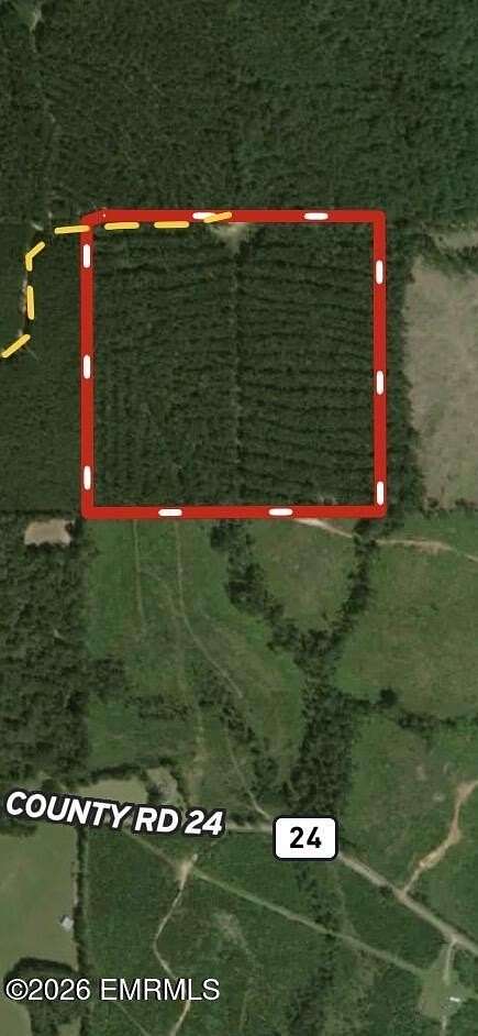 40 Acres of Recreational Land for Sale in Hickory, Mississippi