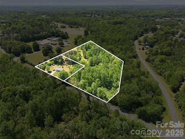 4.85 Acres of Land with Home for Sale in Forest City, North Carolina