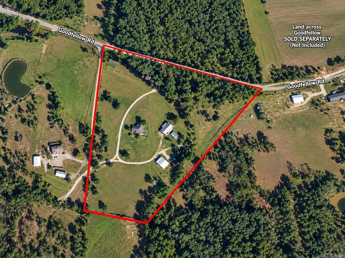 14 Acres of Land with Home for Sale in Star City, Arkansas
