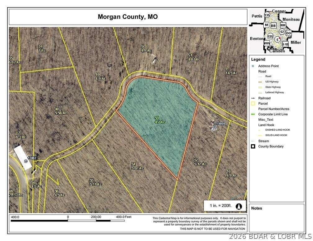 4.7 Acres of Land for Sale in Versailles, Missouri